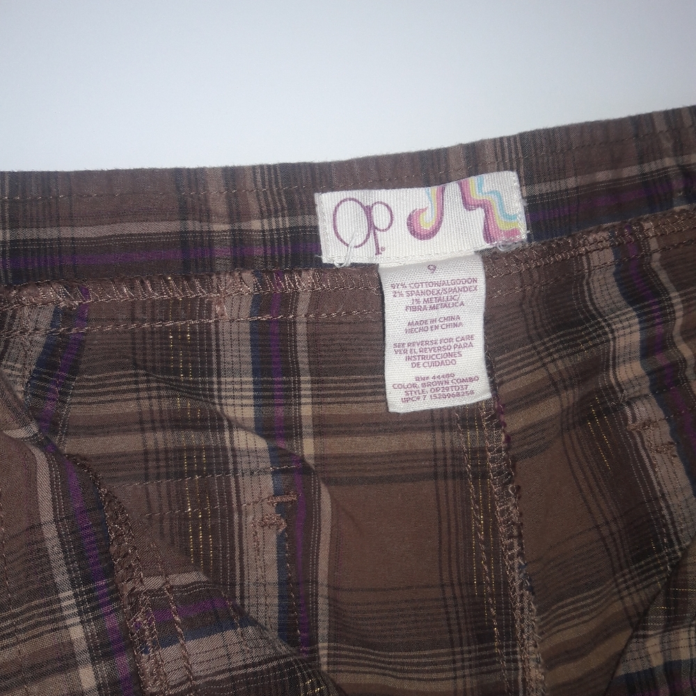 OP | Plaid Cuffed Hem Shorts - Picture 4 of 4